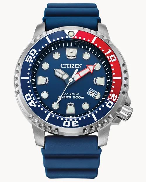 CITIZEN PROMASTER DIVER SOLAR CORREA SILICONA AZUL - 1