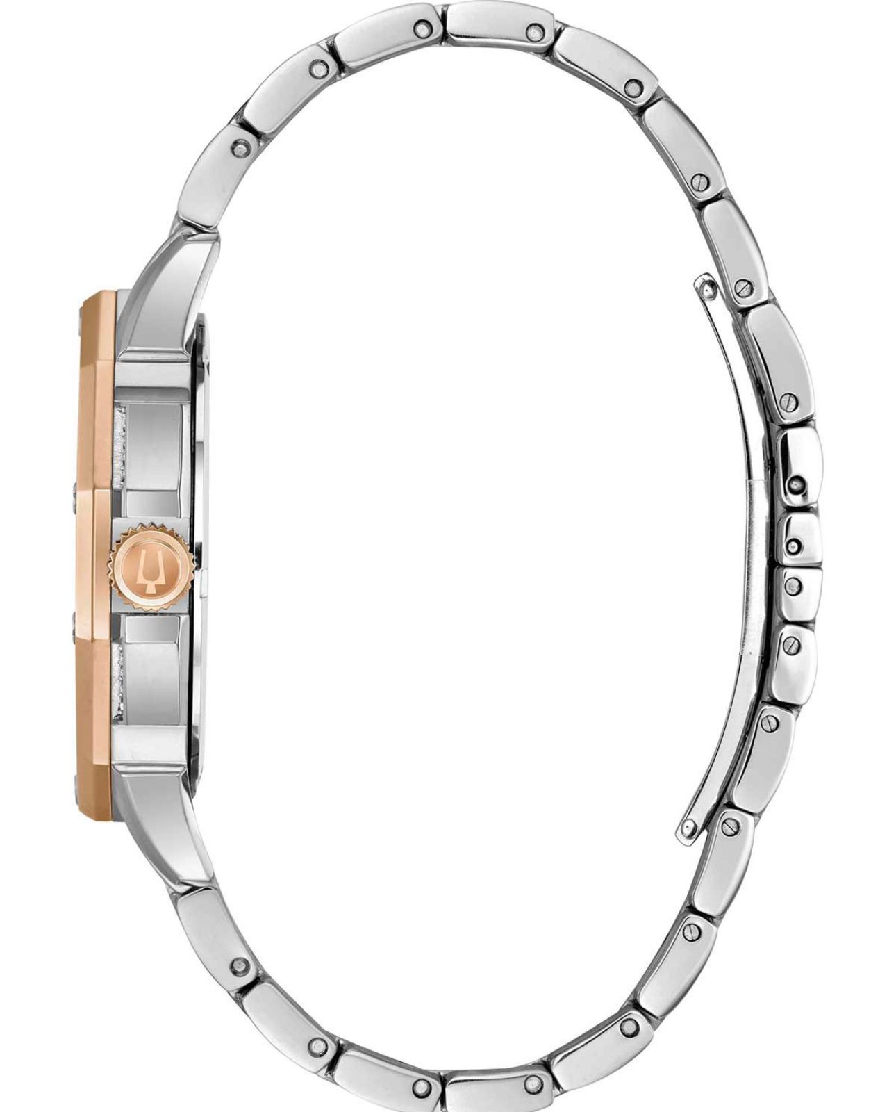 RELOJ BULOVA OCTAVA PLATEADO CON ORO ROSA - 2