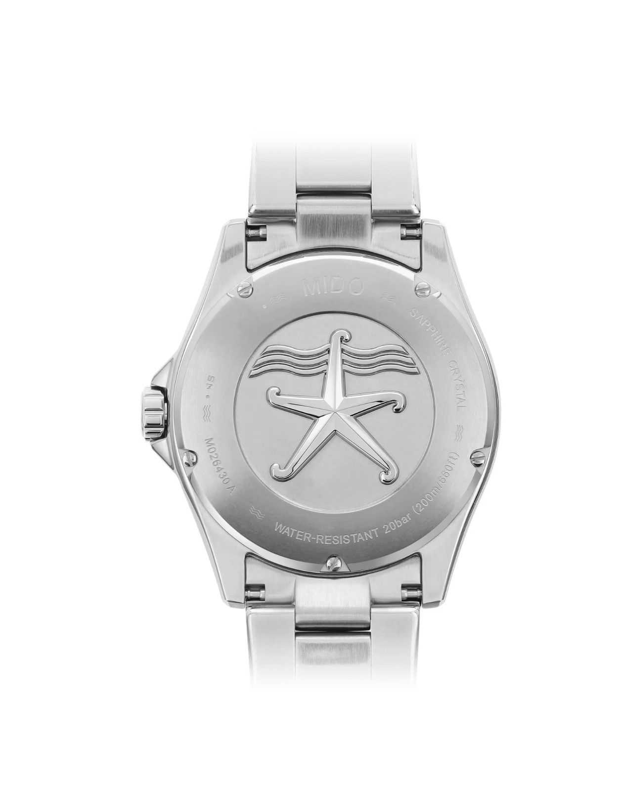 RELOJ MIDO OCEAN STAR CAPTIAN AUTOMATICO FONDO NEGRO DIVER - 3