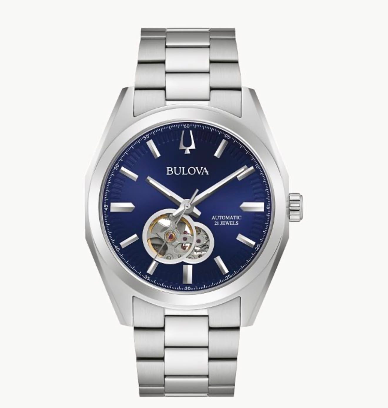 RELOJ BULOVA SURVEYOR AUTOMATICO ESFERA AZUL - 1