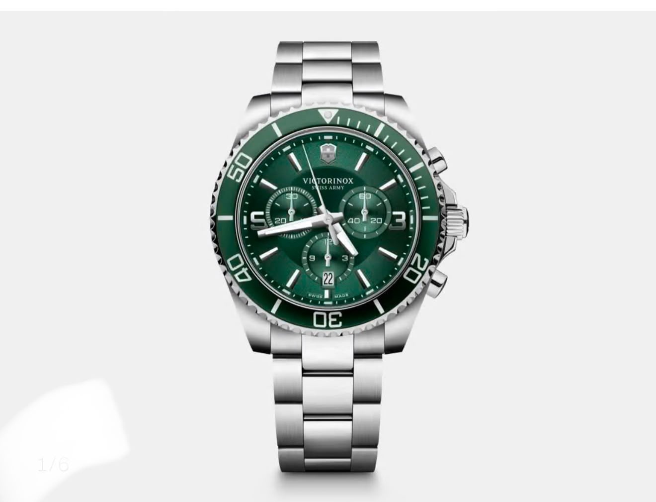 RELOJ VICTORINOX MAVERICK CRONOGRAFO CARATULA VERDE - 1