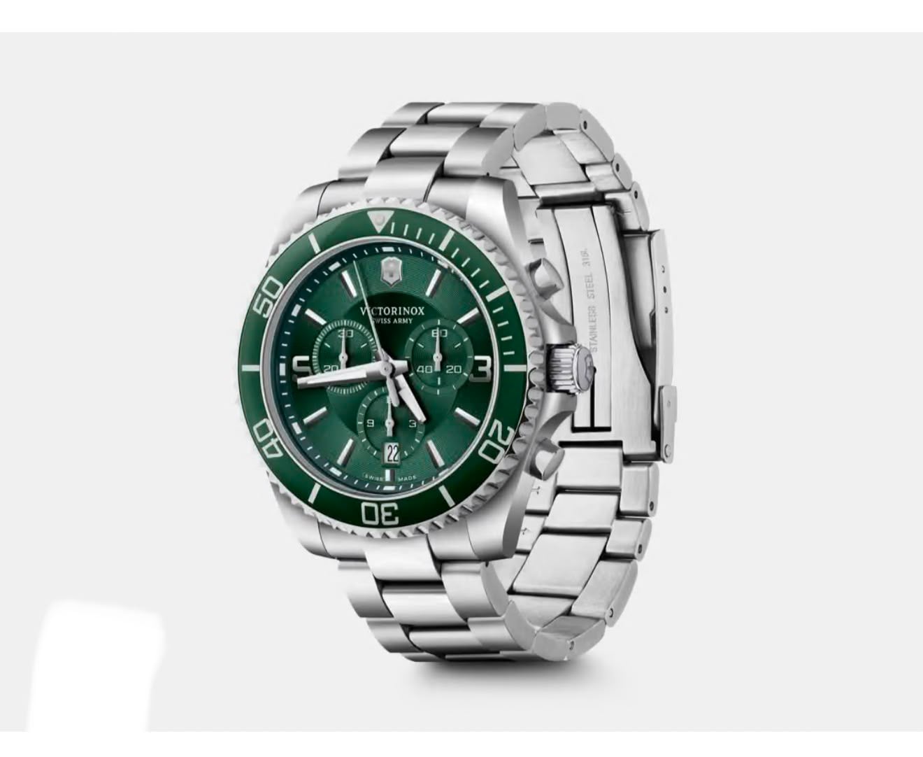 RELOJ VICTORINOX MAVERICK CRONOGRAFO CARATULA VERDE - 3