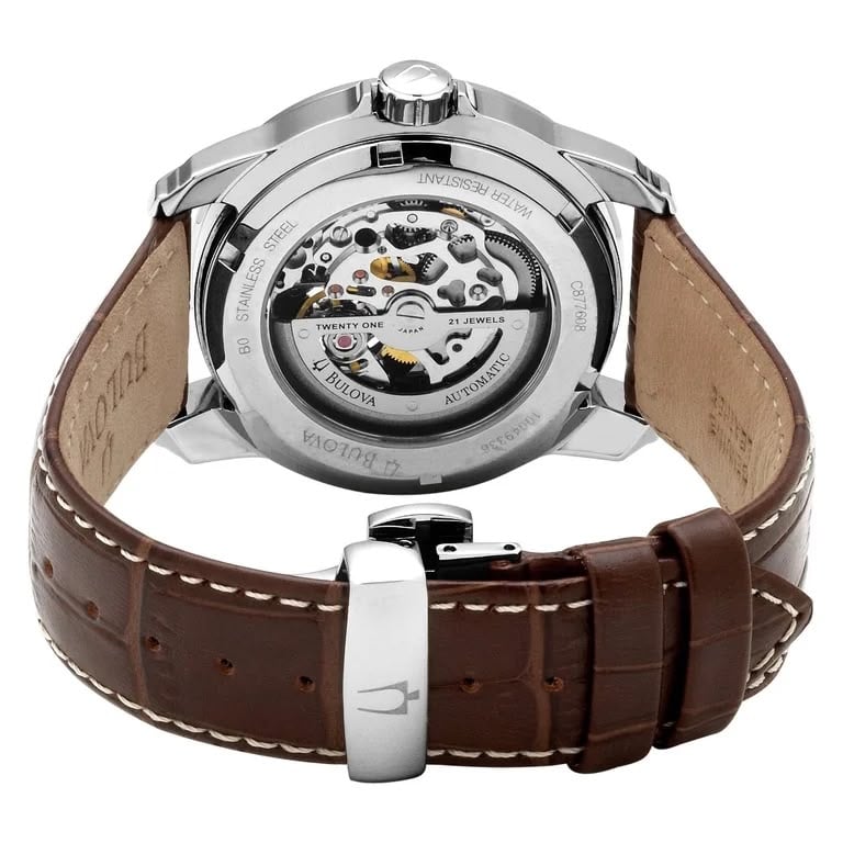 RELOJ BULLOVA CLASSIC SUTTON AUTOMATICO MARRON - 2