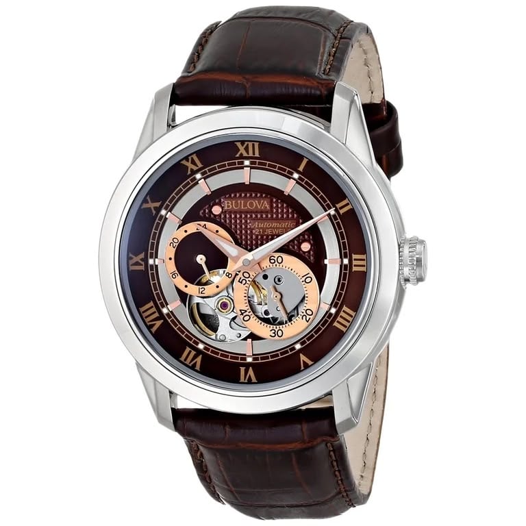 RELOJ BULLOVA CLASSIC SUTTON AUTOMATICO MARRON - 5