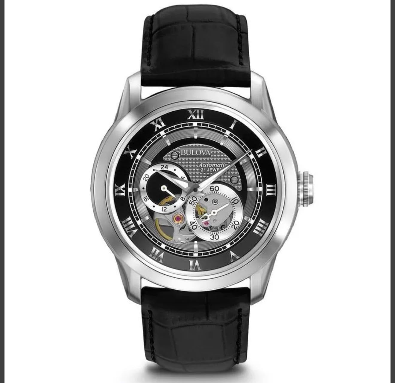 RELOJ BULOVA SUTTON CLASSIC AUTOMATICO NEGRO - 5