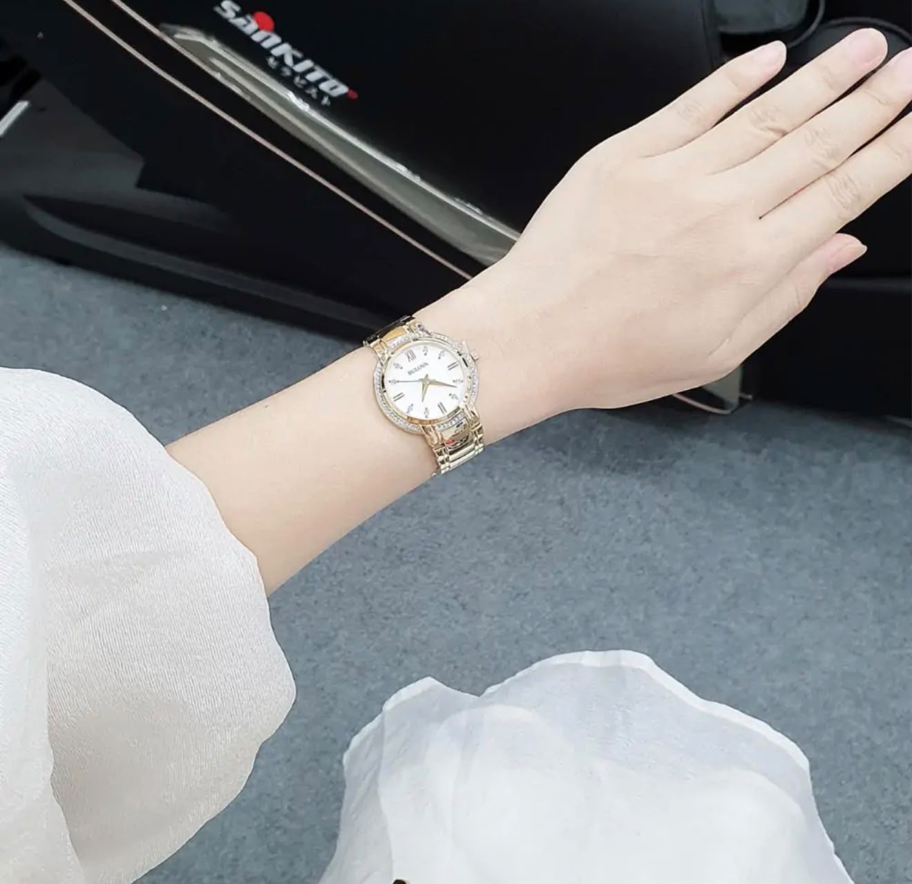 RELOJ BULOVA CRYSTALS DORADO DAMA 98L280 - 3