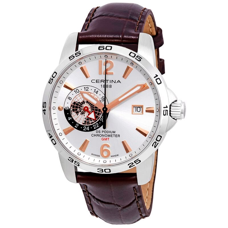 RELOJ CERTINA DS PODIUM CORREA DE CUERO CARATULA BLANCA - 1