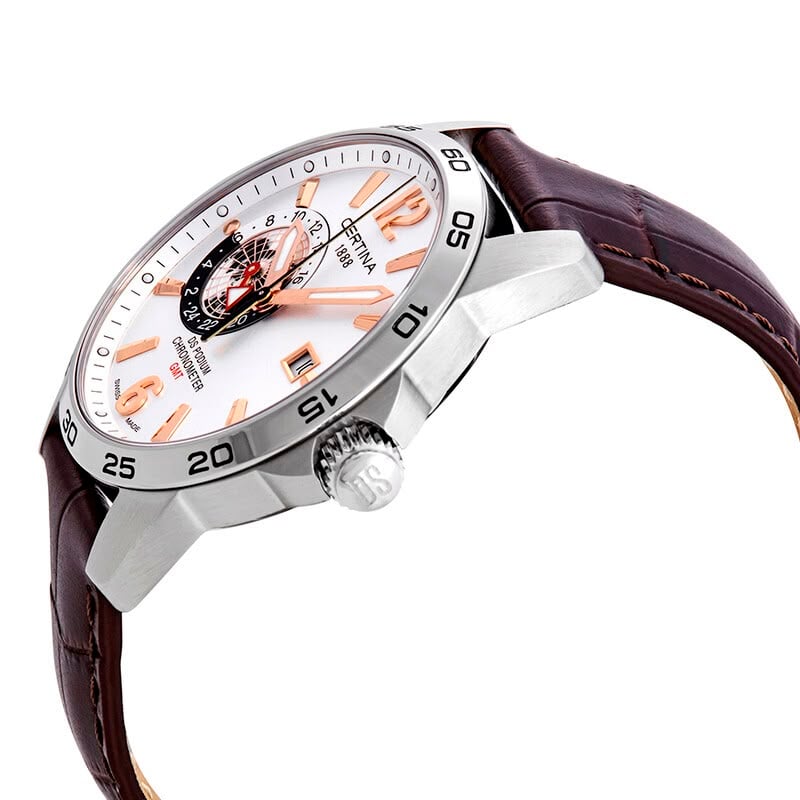 RELOJ CERTINA DS PODIUM CORREA DE CUERO CARATULA BLANCA - 2