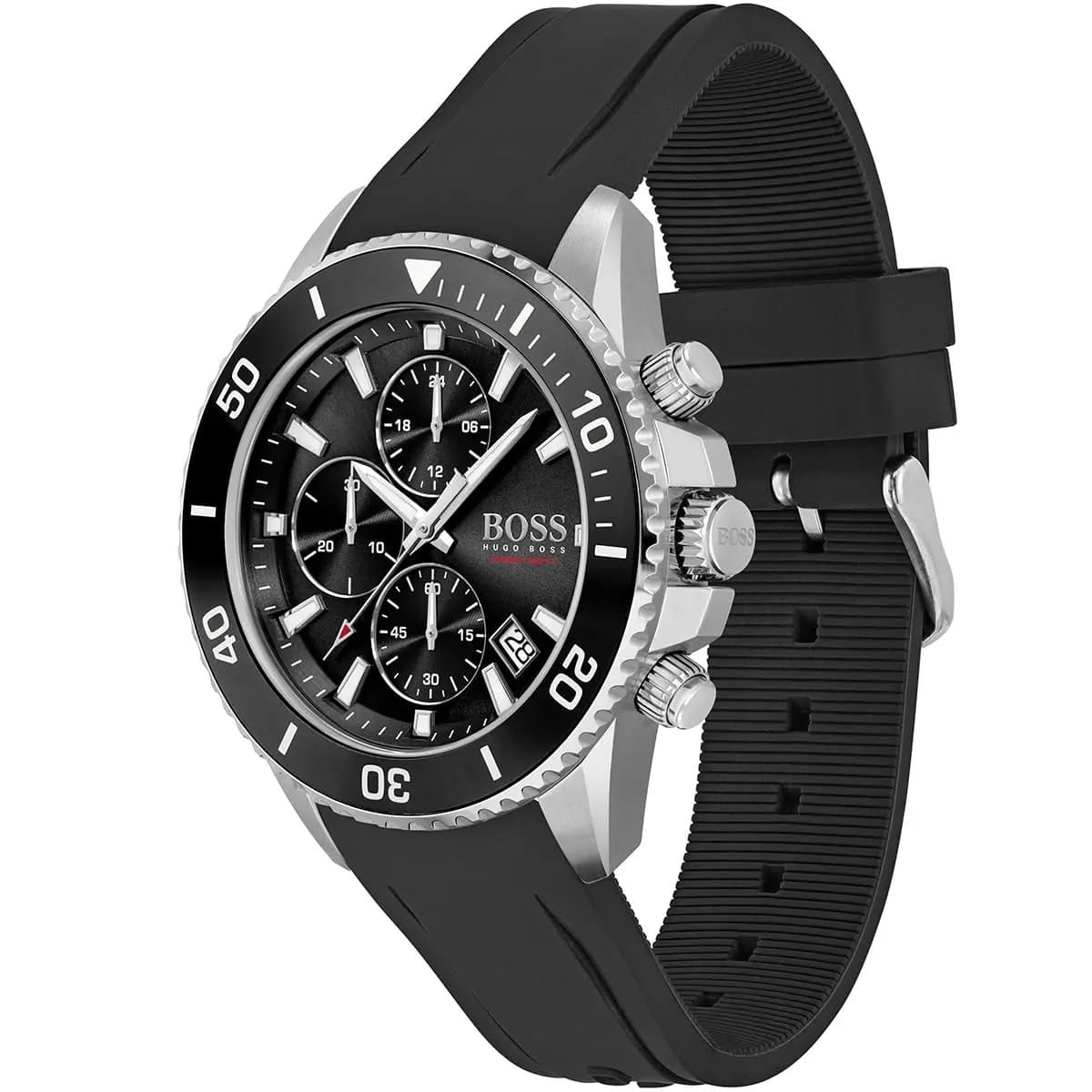RELOJ HUGO BOSS ADMIRAL BISEL PLATEADO CORREA DE GEBE - 2