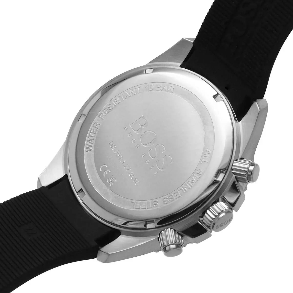 RELOJ HUGO BOSS ADMIRAL BISEL PLATEADO CORREA DE GEBE - 4