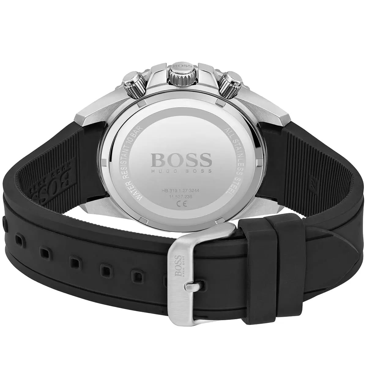 RELOJ HUGO BOSS ADMIRAL BISEL PLATEADO CORREA DE GEBE - 5