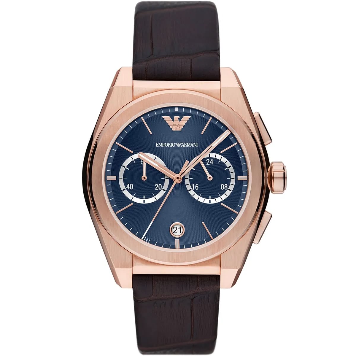 RELOJ EMPORIO ARMANI FEDERICO CORREA CUERO ORO ROSA - 1