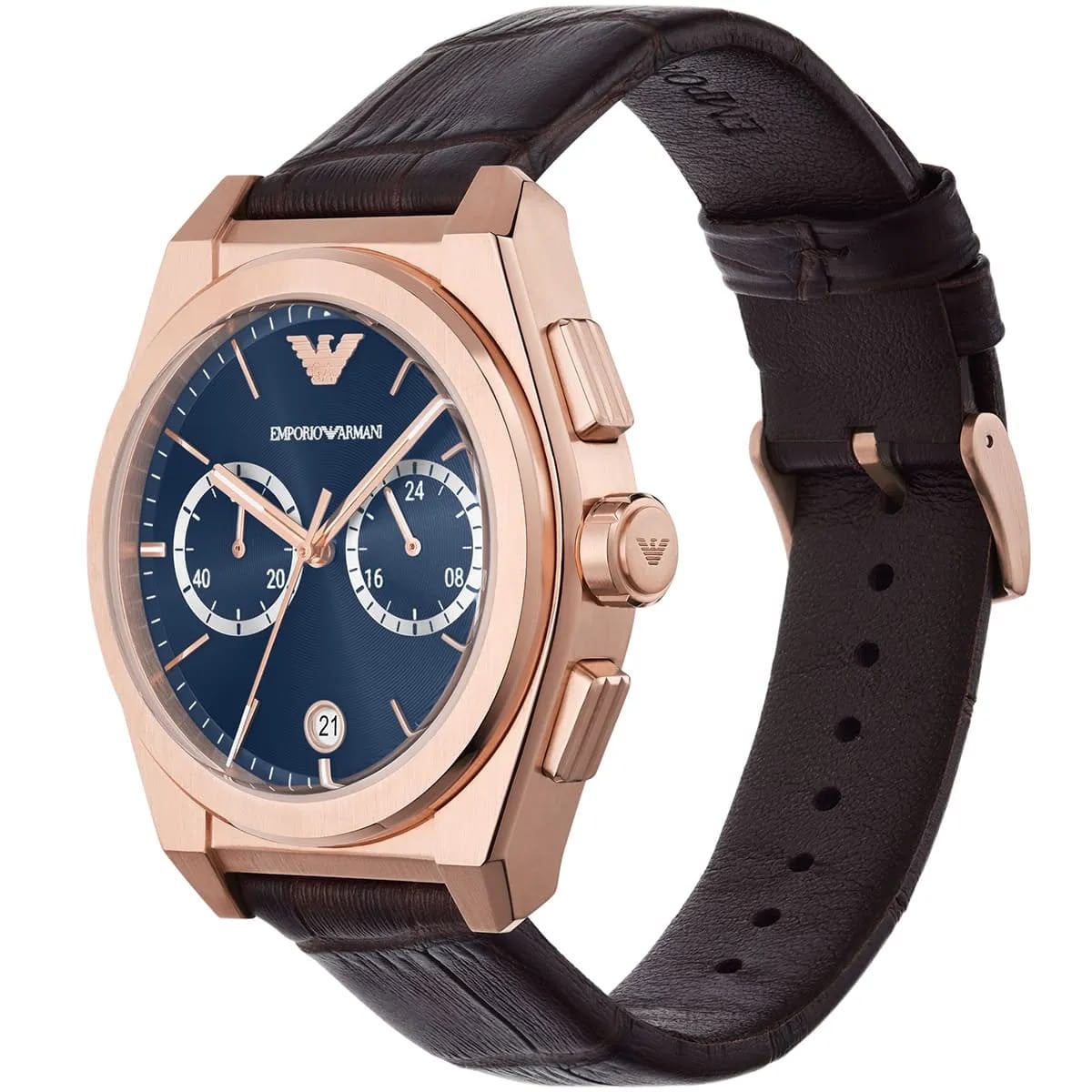 RELOJ EMPORIO ARMANI FEDERICO CORREA CUERO ORO ROSA - 2