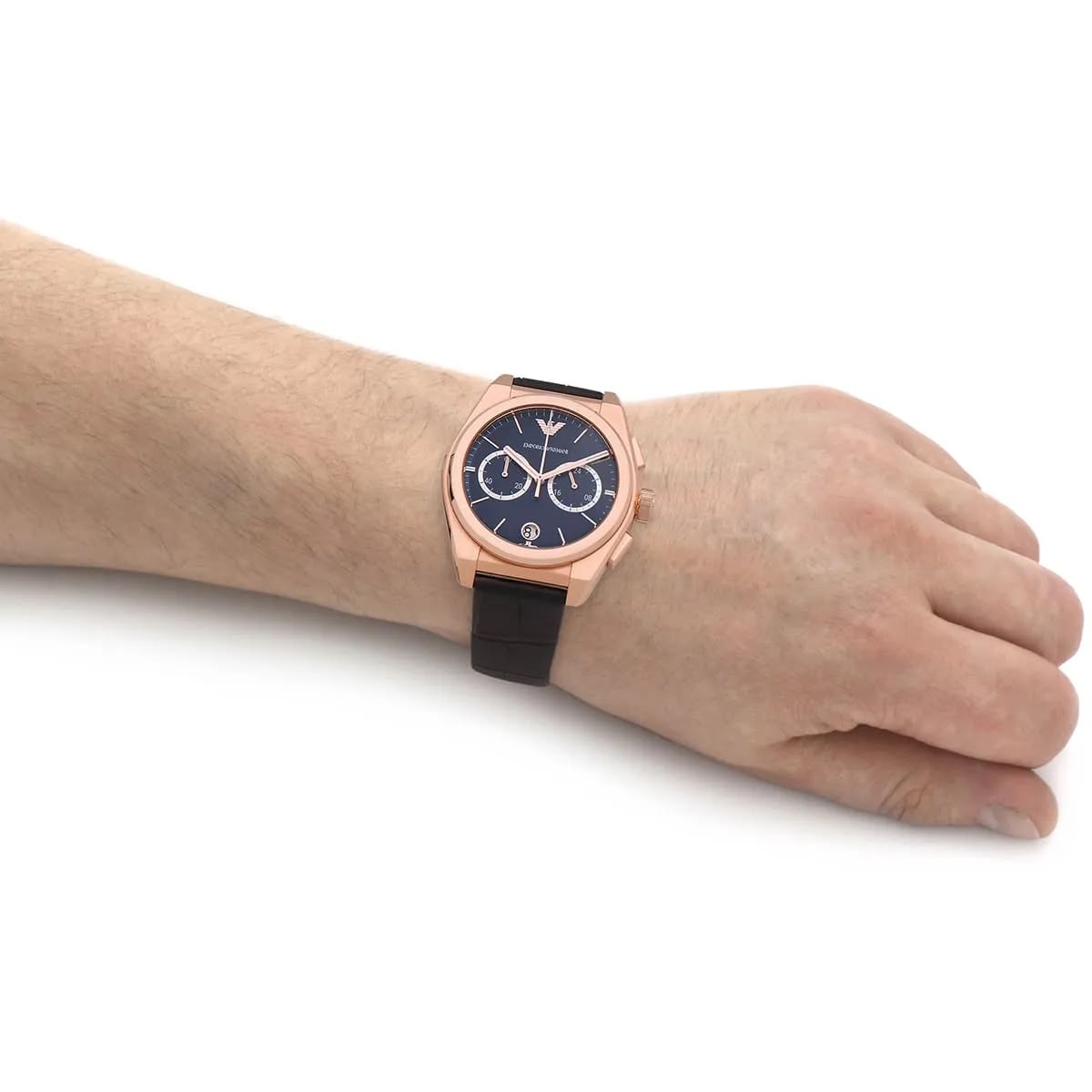 RELOJ EMPORIO ARMANI FEDERICO CORREA CUERO ORO ROSA - 7