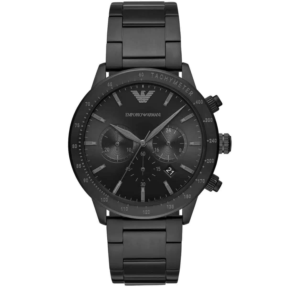 RELOJ EMPORIO ARMANI MARIO NEGRO CRONOGRAFO - 1