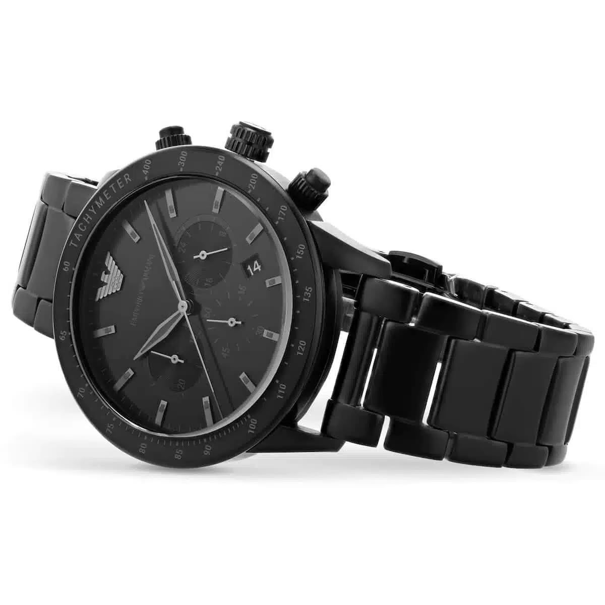 RELOJ EMPORIO ARMANI MARIO NEGRO CRONOGRAFO - 2