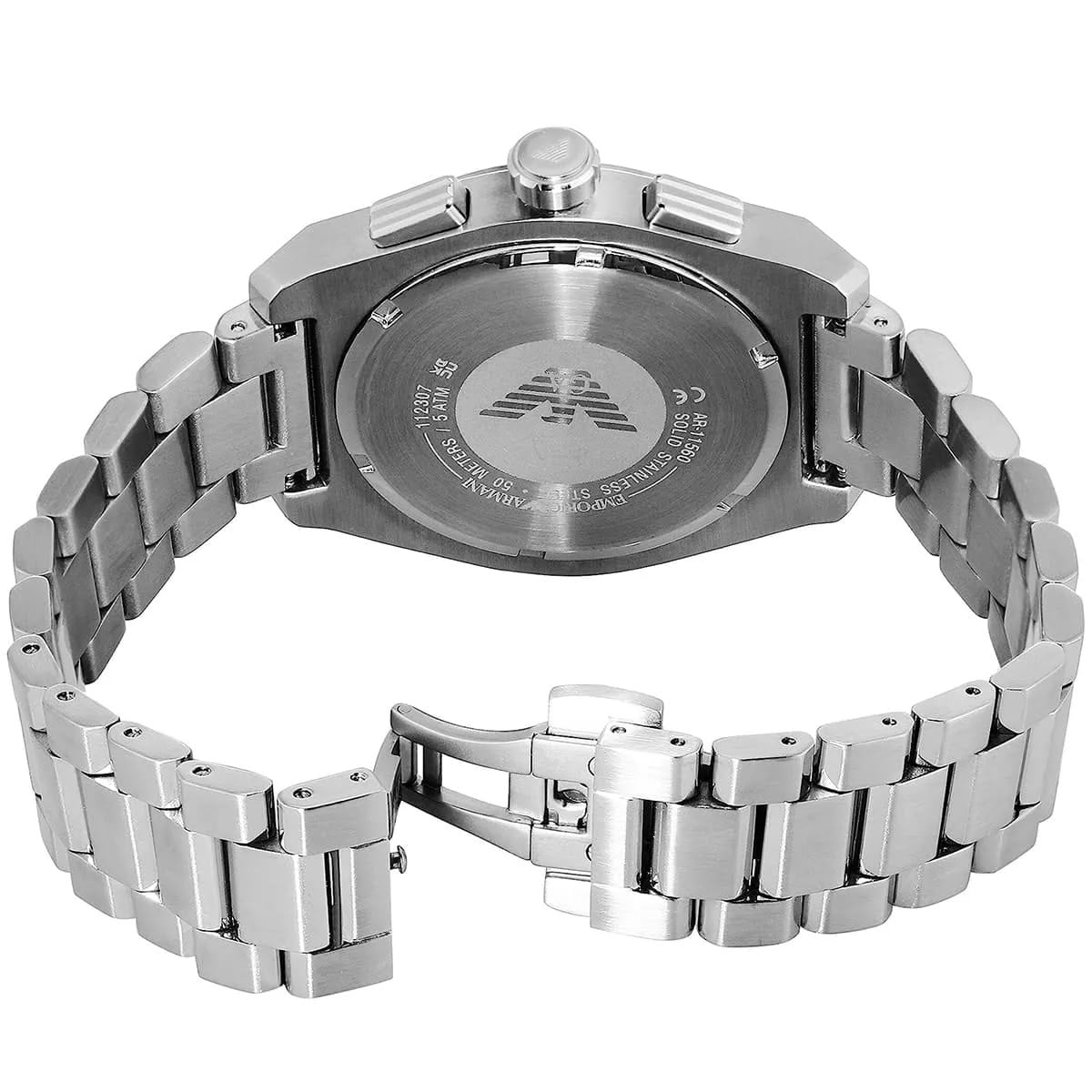 RELOJ EMPORIO ARMANI FEDERICO PLATEADO CRONOGRAFO - 6