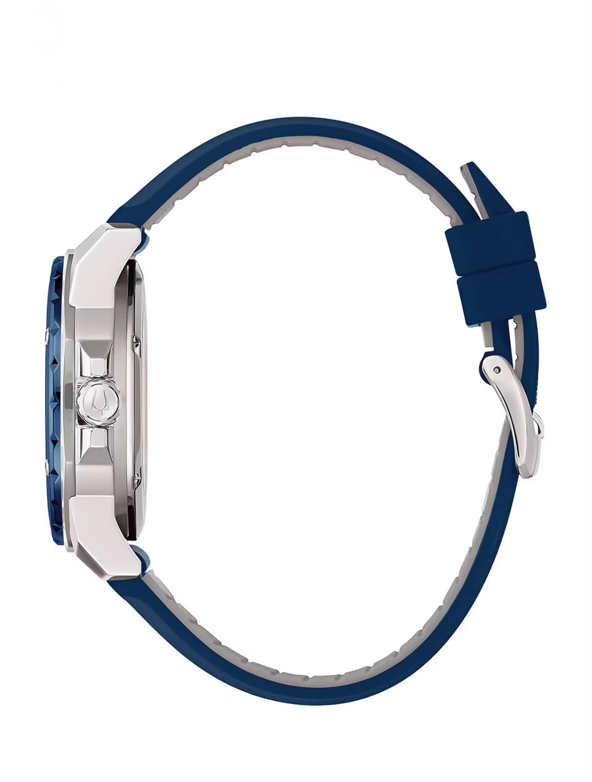 RELOJ BULOVA MARINE STAR AUTOMATICO AZUL Y PLATA - 3