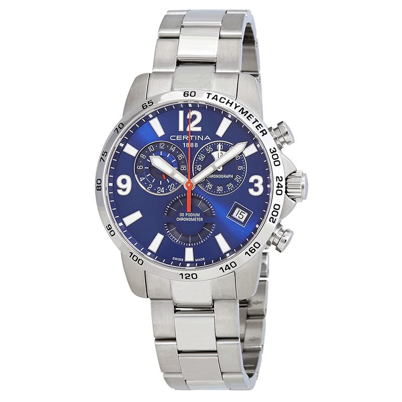 RELOJ CERTINA DS PODIUM CRONOGRAFO CARATULA AZUL - 1