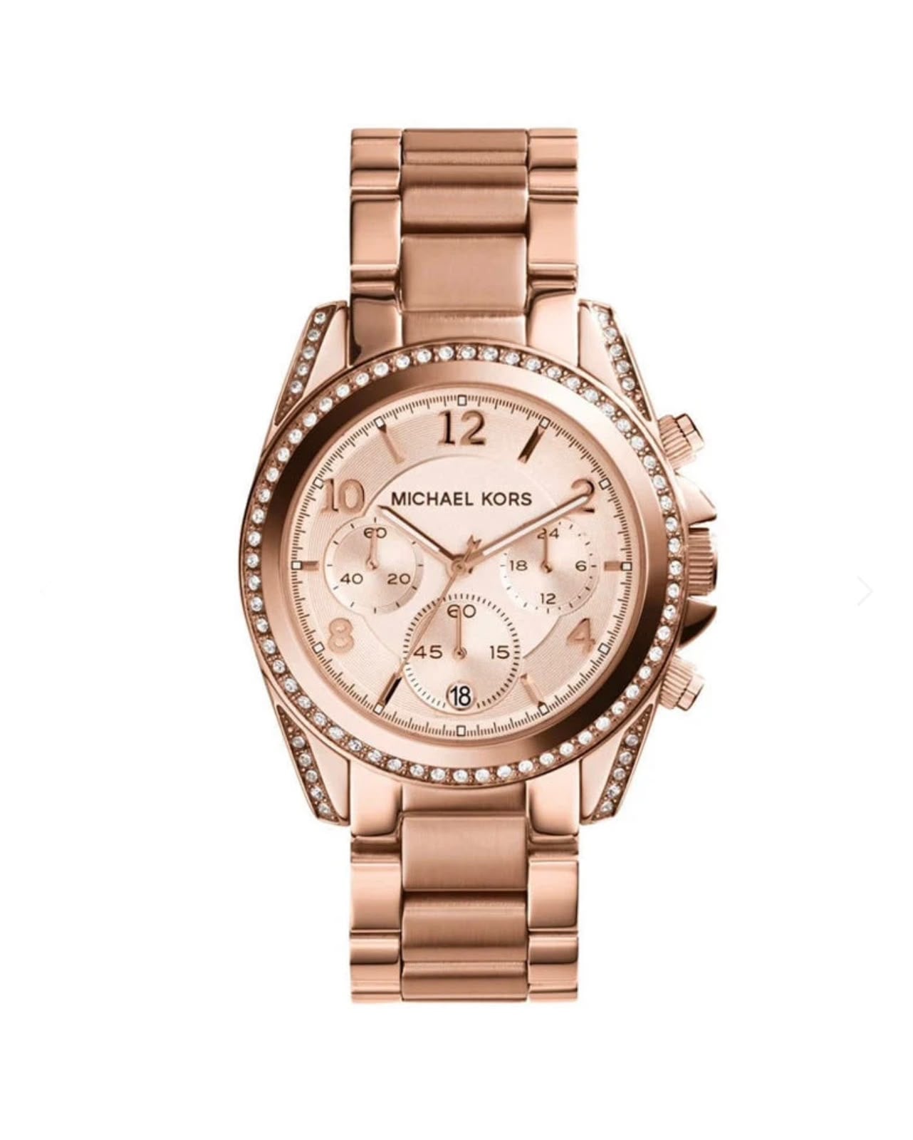 RELOJ MICHAEL KORS BLAIR ORO ROSA CRONOGRAFO - 1