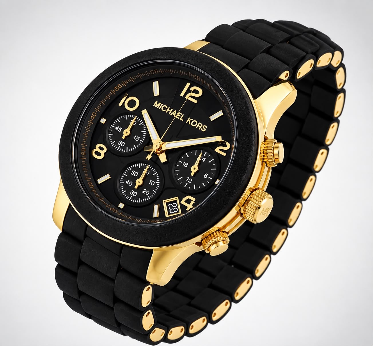 RELOJ MICHAEL KORS RUNWAY CRONOGRAFO CORREA SILICONA Y ACERO INOXIDABLE - 2