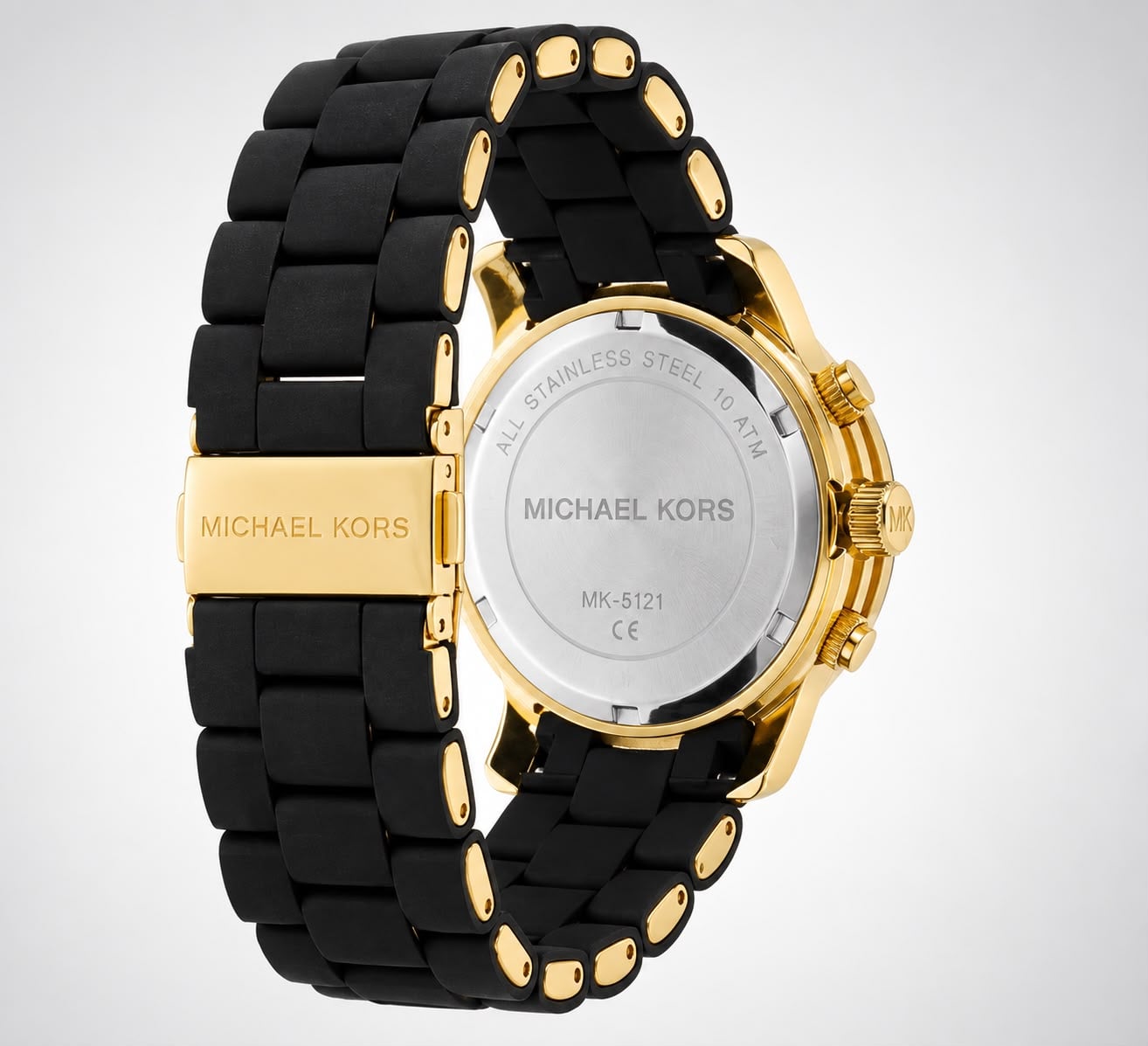 RELOJ MICHAEL KORS RUNWAY CRONOGRAFO CORREA SILICONA Y ACERO INOXIDABLE - 3