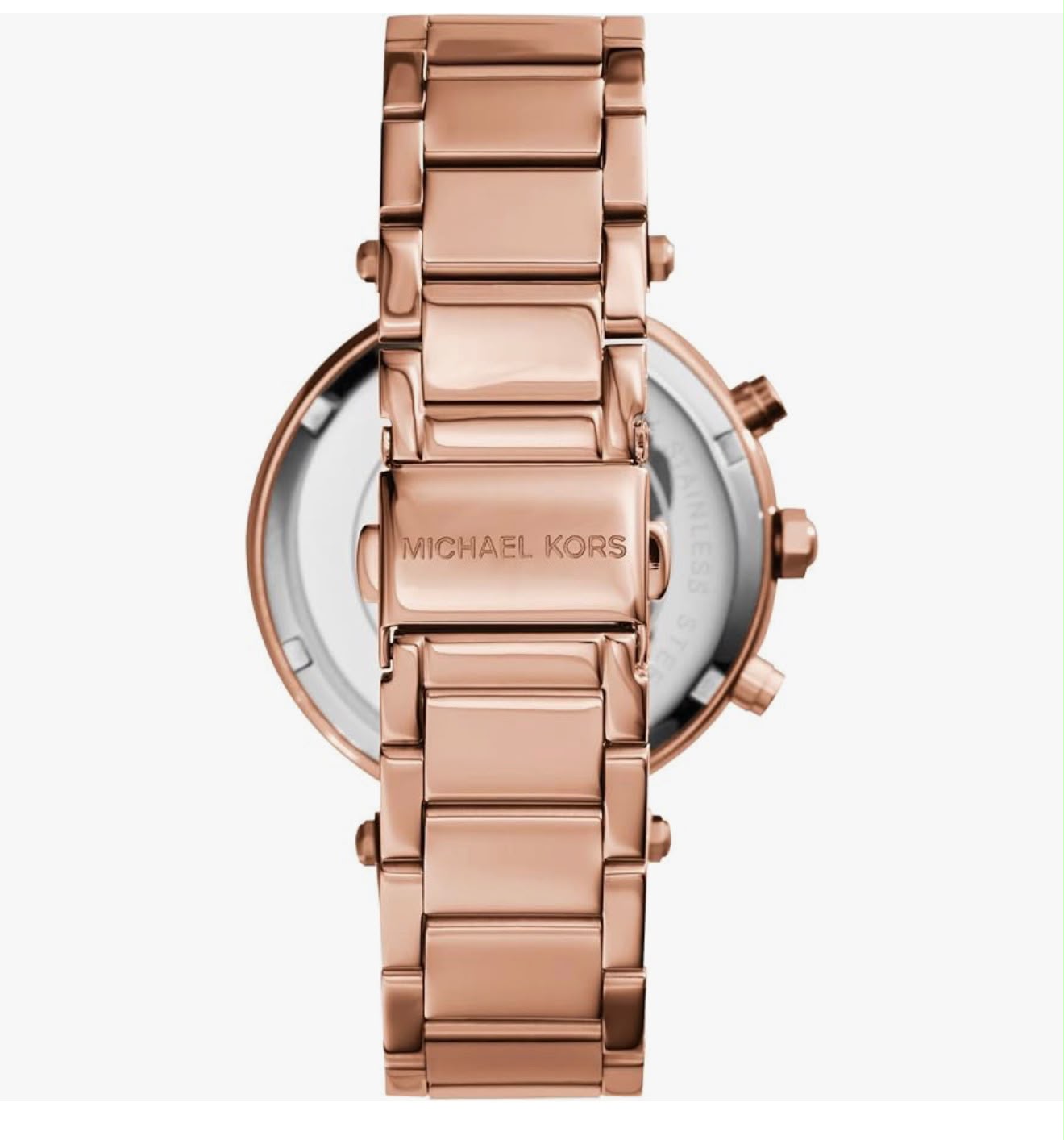 RELOJ MICHAEL KORS PARKER ORO ROSA CRONOGRAFO CON CRISTALES - 3