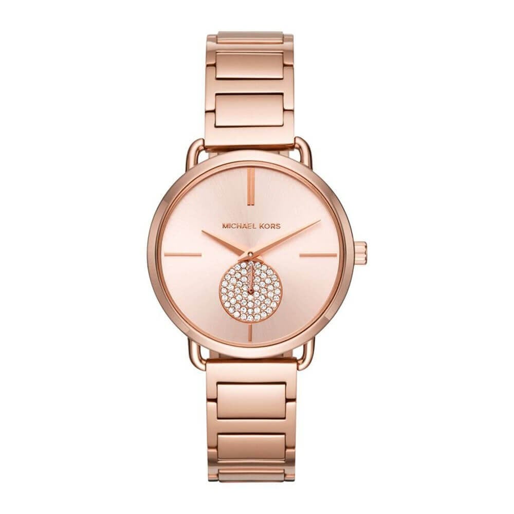 RELOJ MICHSEL KORS PORTIA ORO ROSA - 1