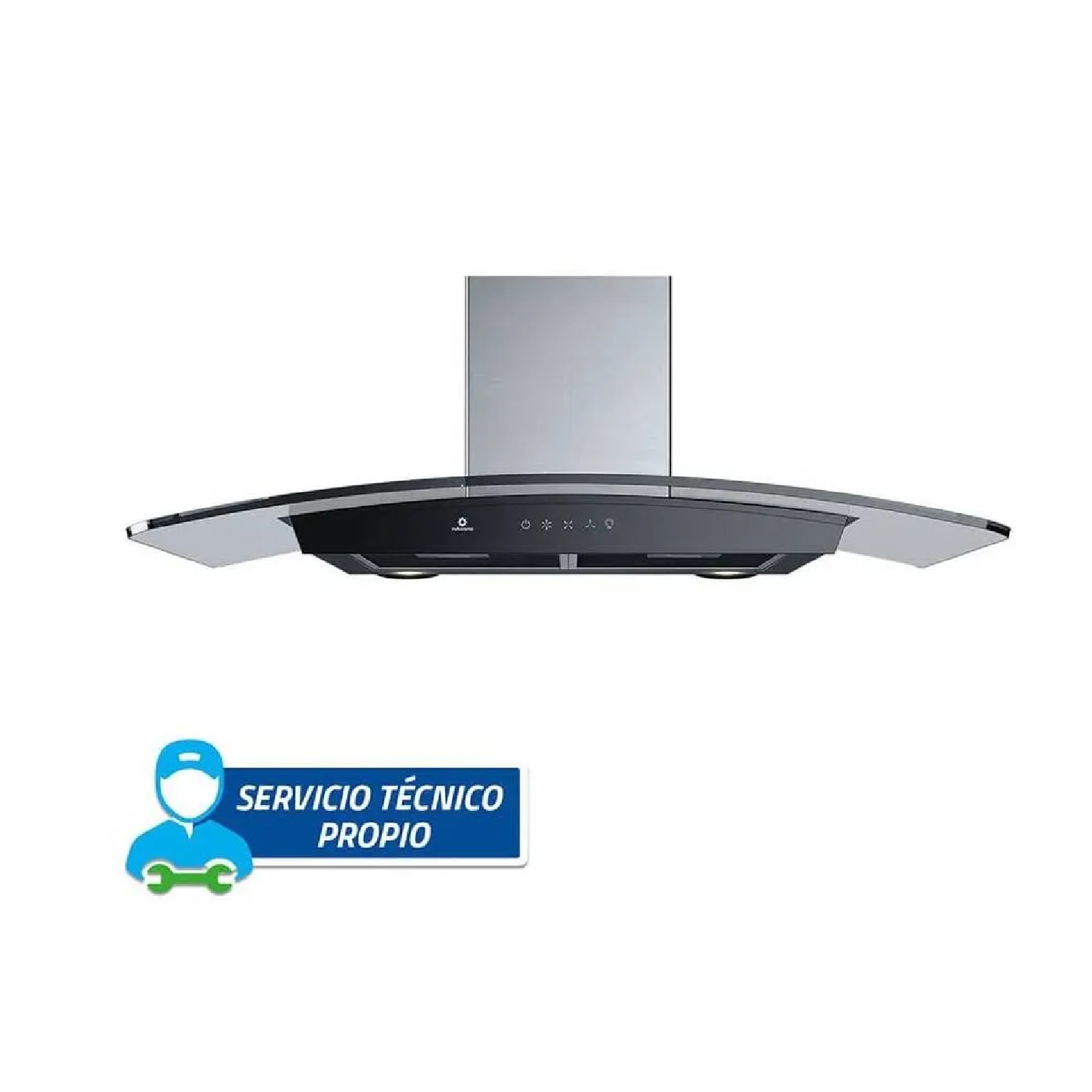 CAMPANA INDURAMA 90 CM EXTRACTORA TIPO CHIMENEA CEI-90NEVC - 2