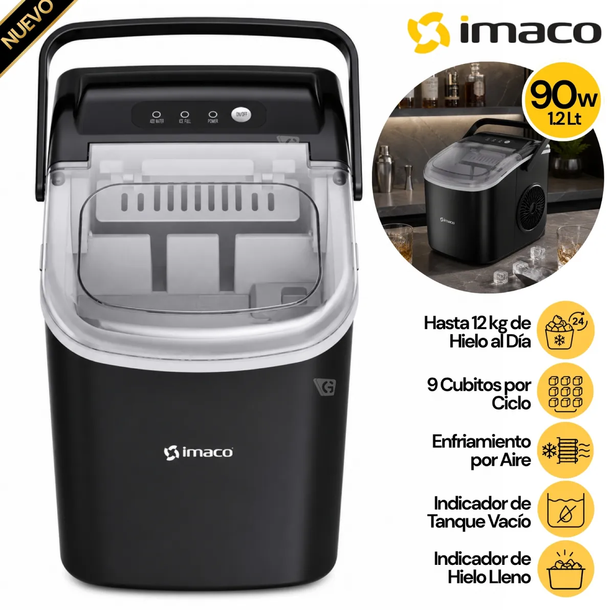 MÁQUINA DE HIELO IMACO IMK1209 - 1