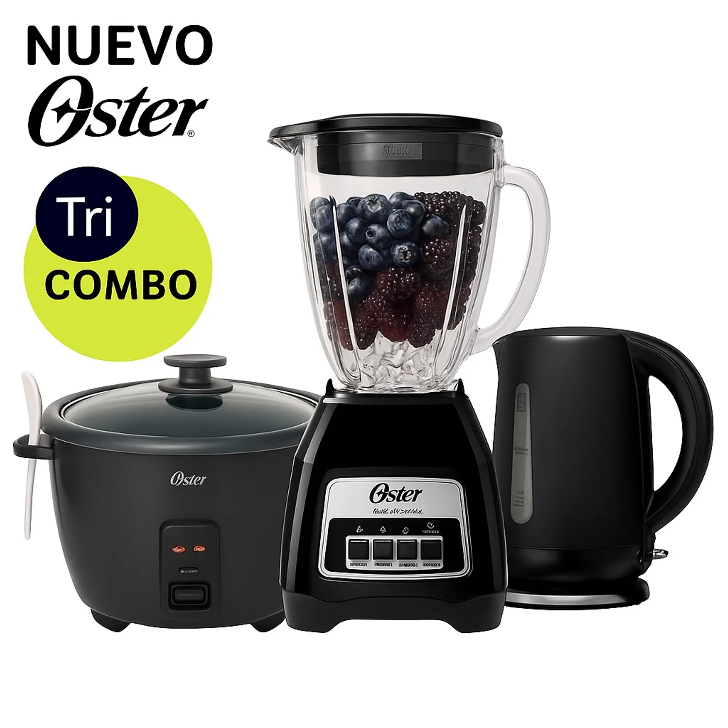 TRI-COMBO LICUADORA BLSTKAG-BPB +OLLA CKSTRCB10DFBLK + BVSTKT3101 - 1