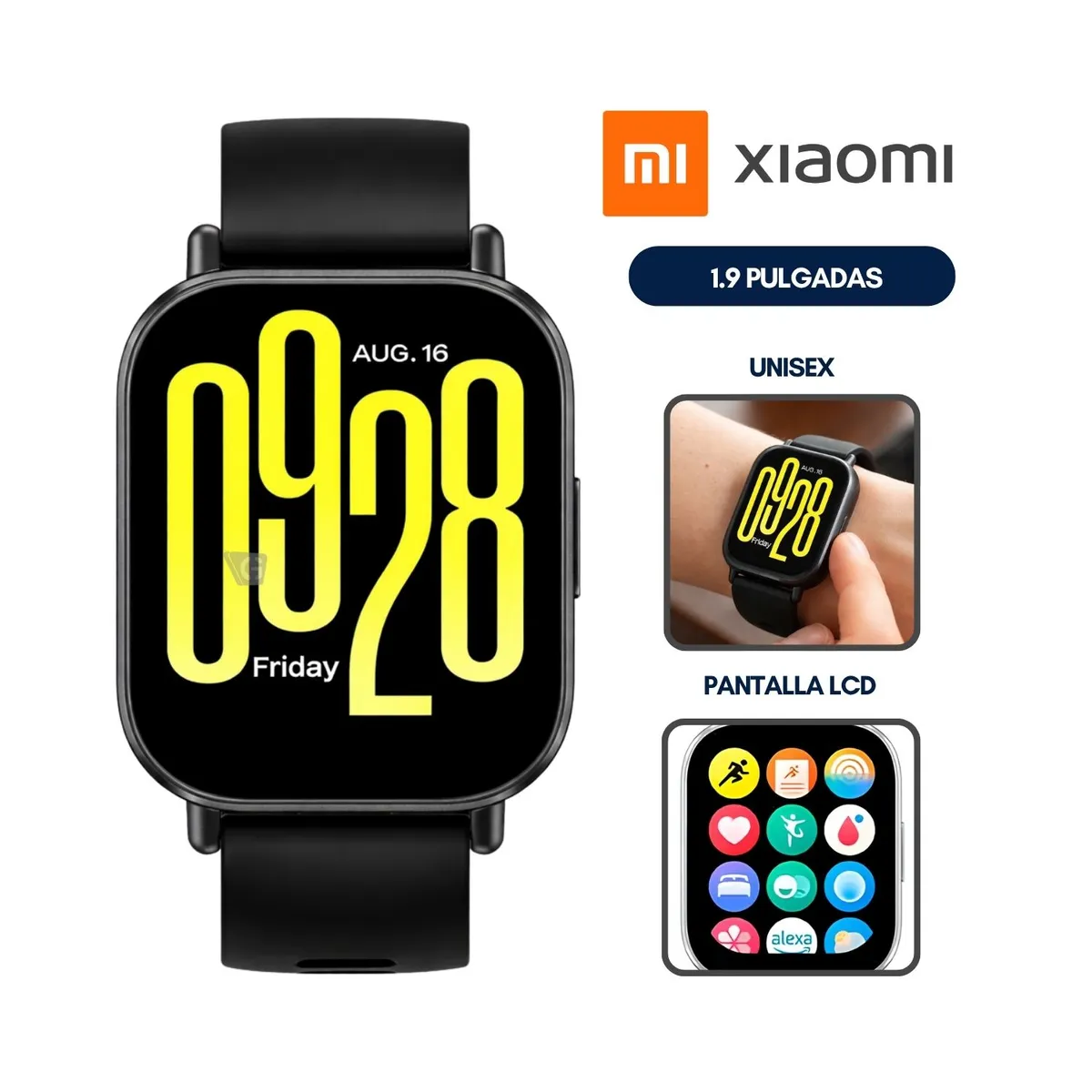 XIAOMI REDMI WATCH 5 ACTIVE LLAMADAS - NEGRO - 1