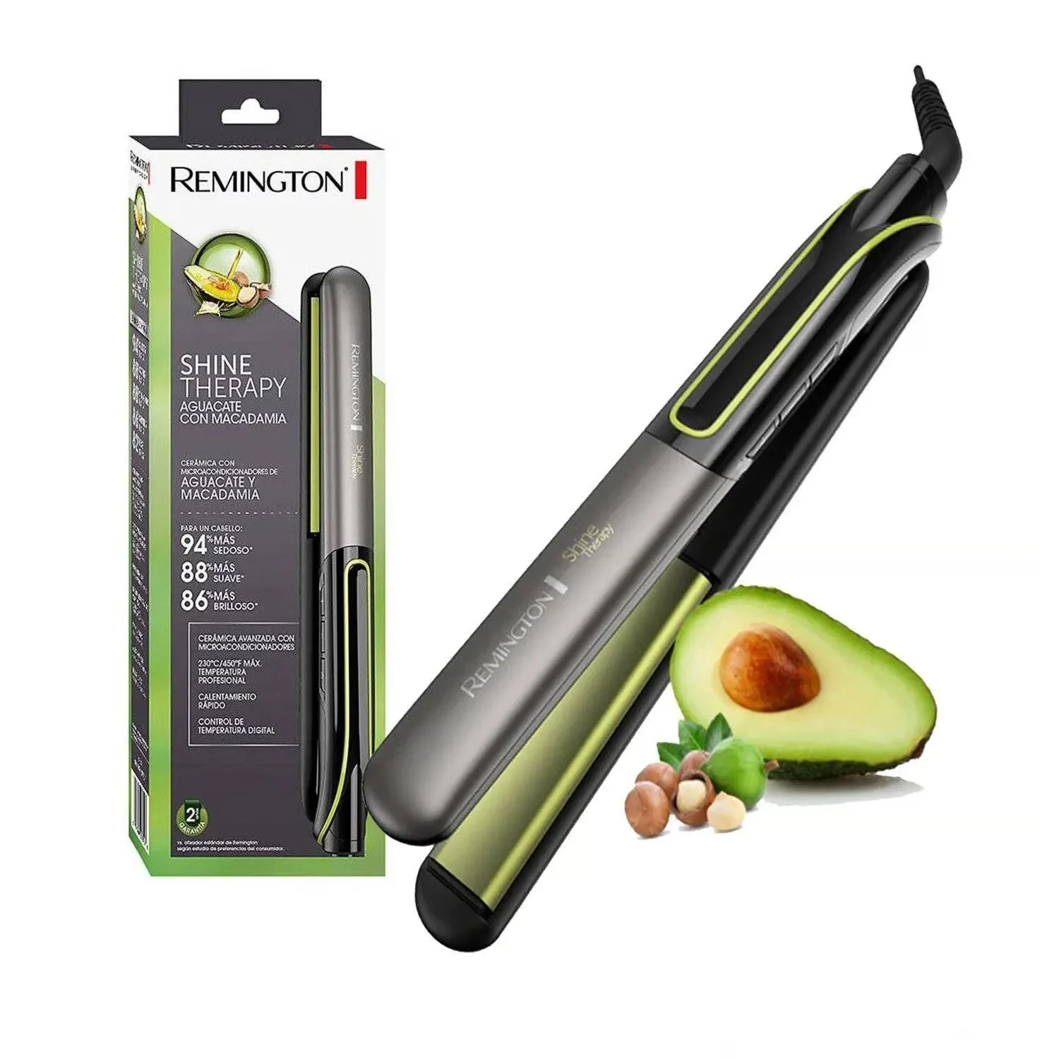 PLANCHA ALISADOR REMINGTON S12A220A SHINE THERAPY PALTA - 1