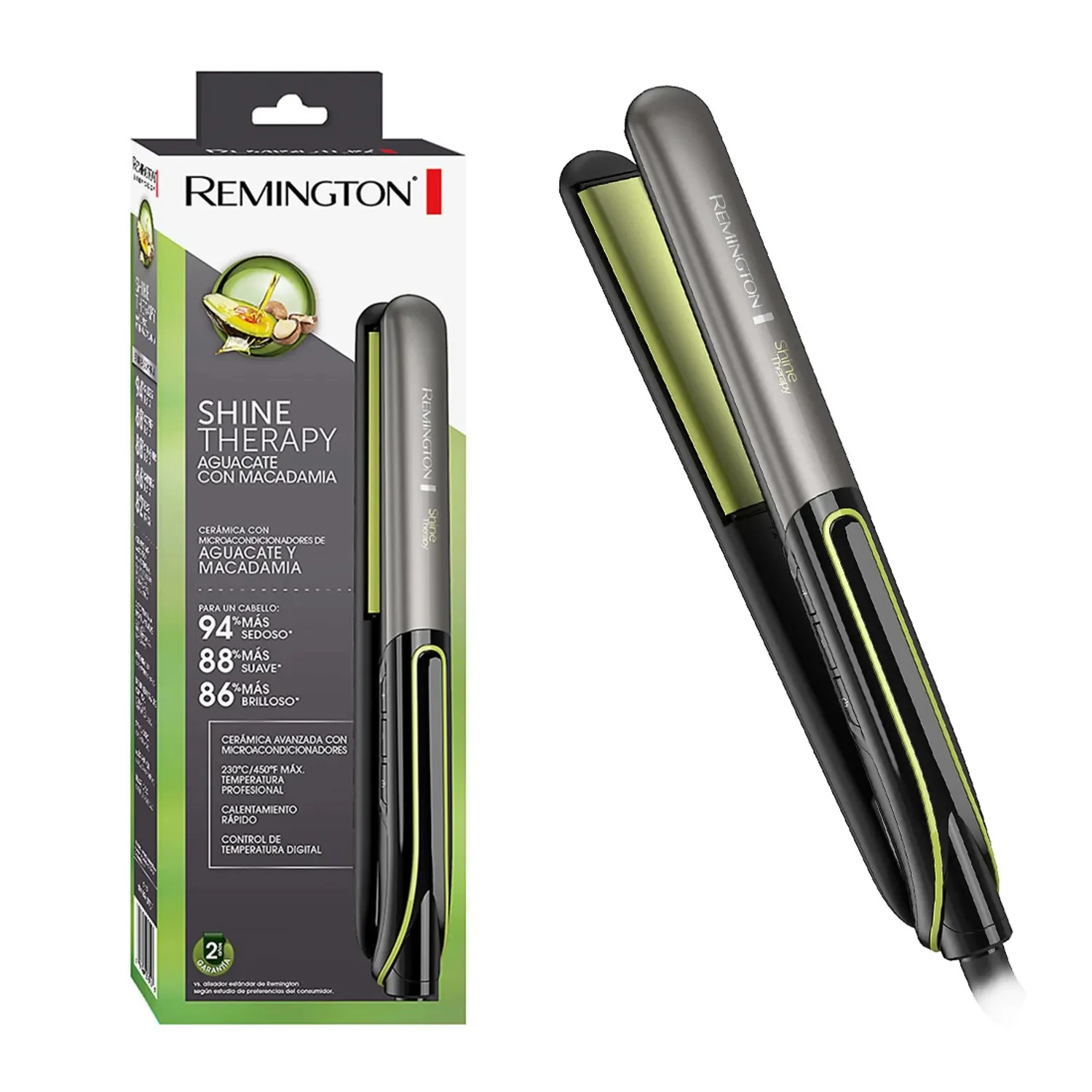 PLANCHA ALISADOR REMINGTON S12A220A SHINE THERAPY PALTA - 2