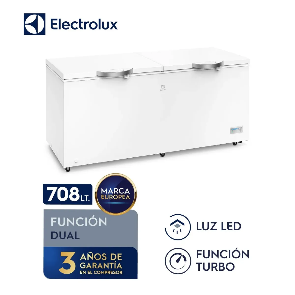 CONGELADOR FROST HORIZONTAL ELECTROLUX 708 LITROS BLANCO - EFC70W2HTW - 1