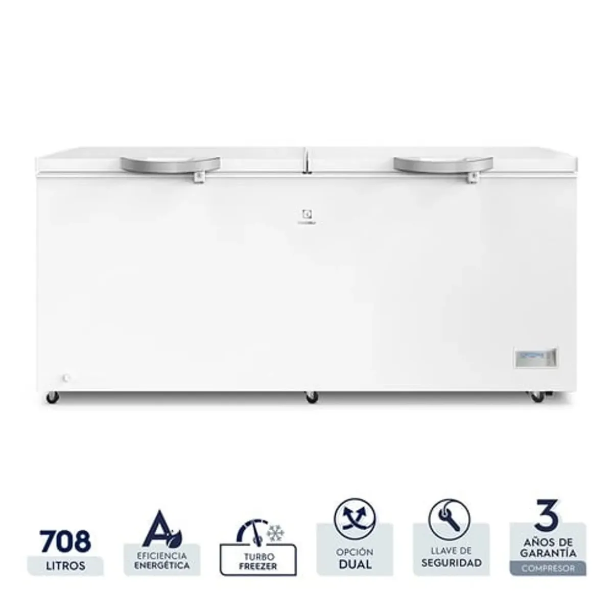 CONGELADOR FROST HORIZONTAL ELECTROLUX 708 LITROS BLANCO - EFC70W2HTW - 2