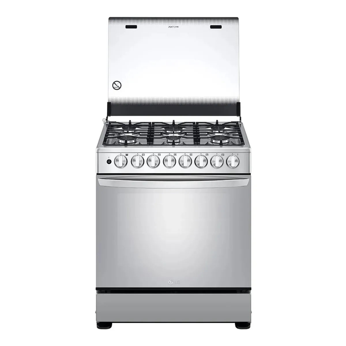 COCINA A GAS 6 HORNILLAS GRAN CAPACIDAD ACERO INOXIDABLE LG LRGZ5255S - 3