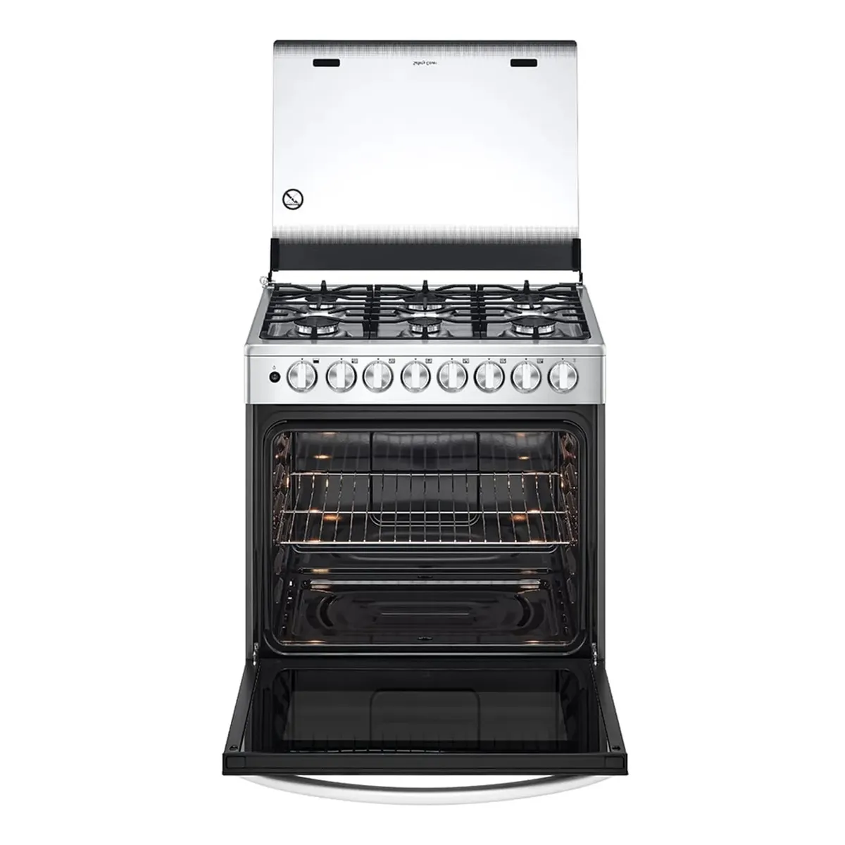 COCINA A GAS 6 HORNILLAS GRAN CAPACIDAD ACERO INOXIDABLE LG LRGZ5255S - 5