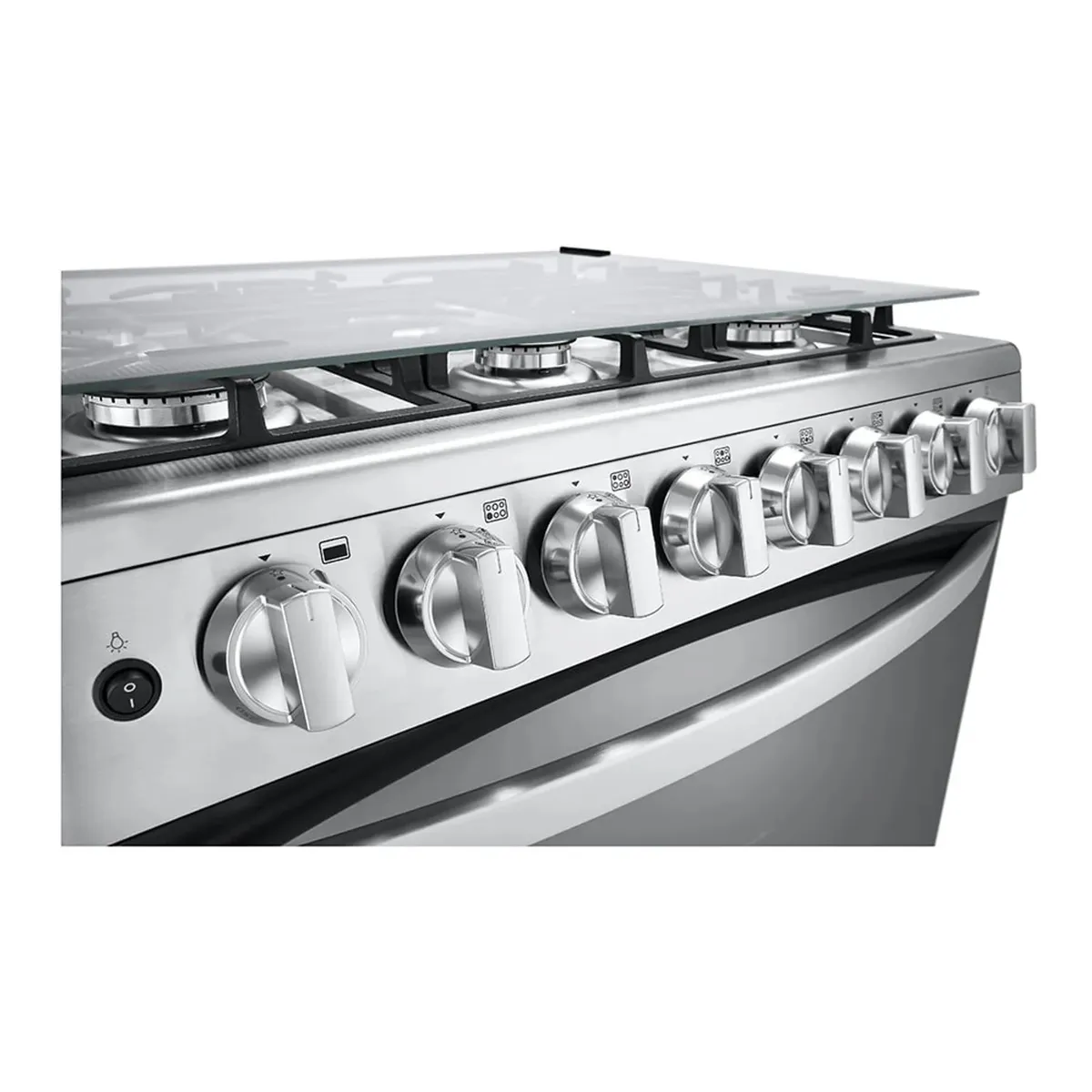 COCINA A GAS 6 HORNILLAS GRAN CAPACIDAD ACERO INOXIDABLE LG LRGZ5255S - 7