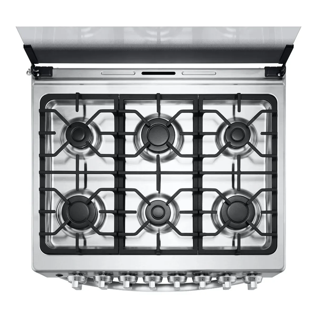 COCINA A GAS 6 HORNILLAS GRAN CAPACIDAD ACERO INOXIDABLE LG LRGZ5255S - 8