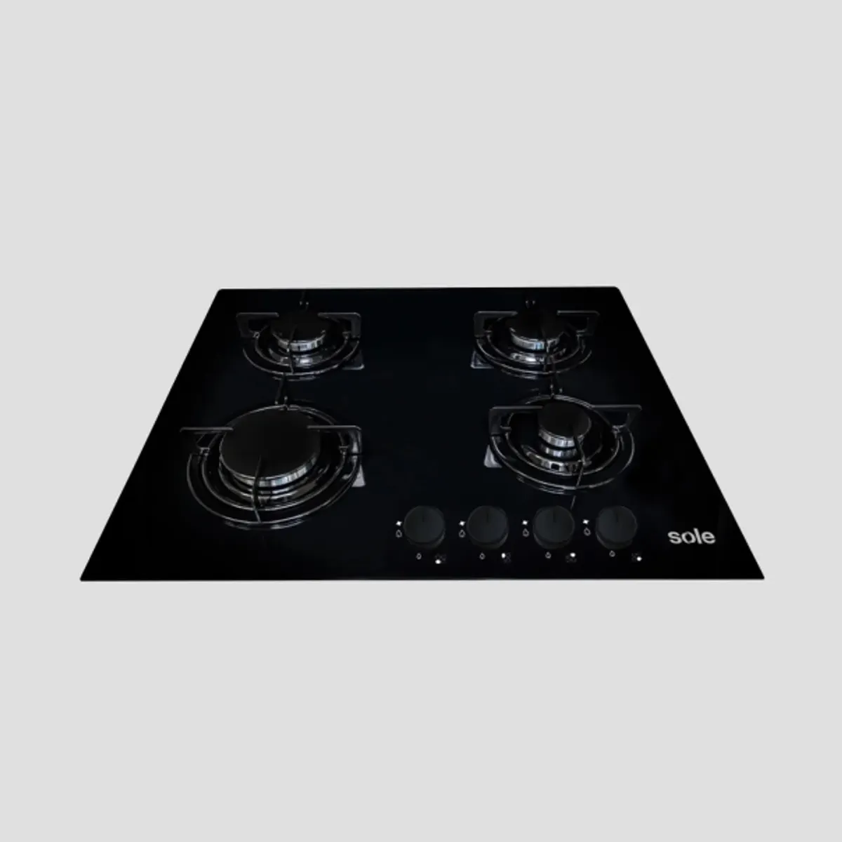ENCIMERA VIDRIO TEMPLADO SOLE A GAS 60CM SOLCO049 - 4