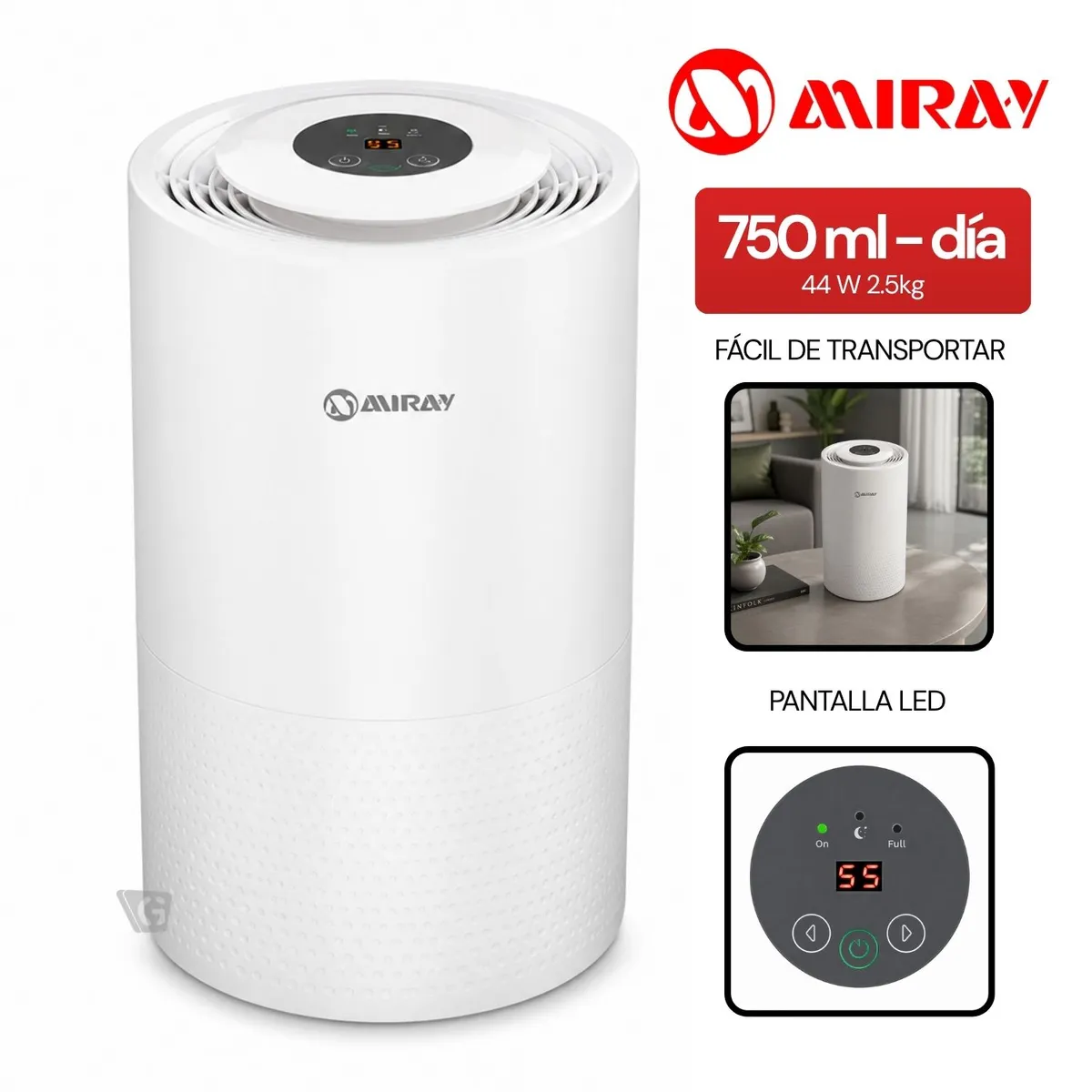 DESHUMEDECEDOR MIRAY DM-750 750 ML - 1