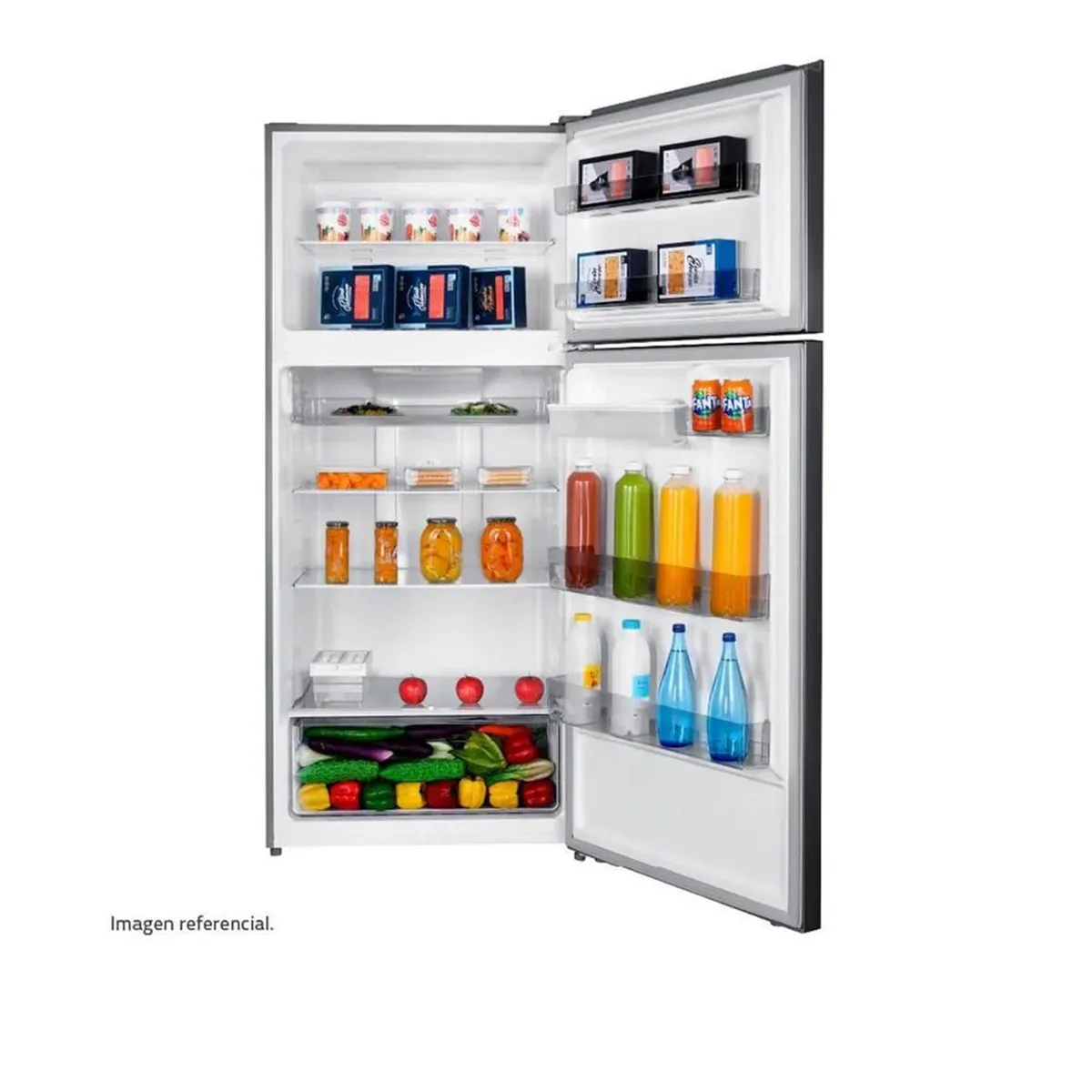 REFRIGERADORA TOP MOUNT CON DISPENSADOR NEGRA INDURAMA RI-578DN - 5