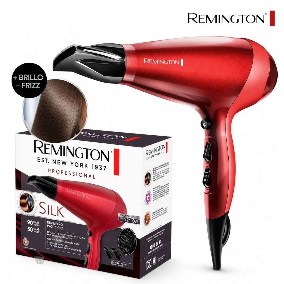 SECADOR DE CABELLO PROFESIONAL SILK AC9096 2400W - 1