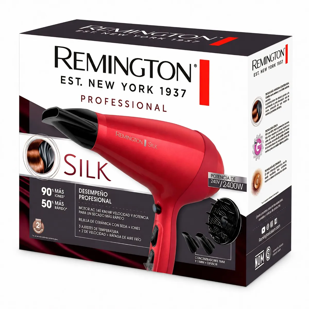 SECADOR DE CABELLO PROFESIONAL SILK AC9096 2400W - 3