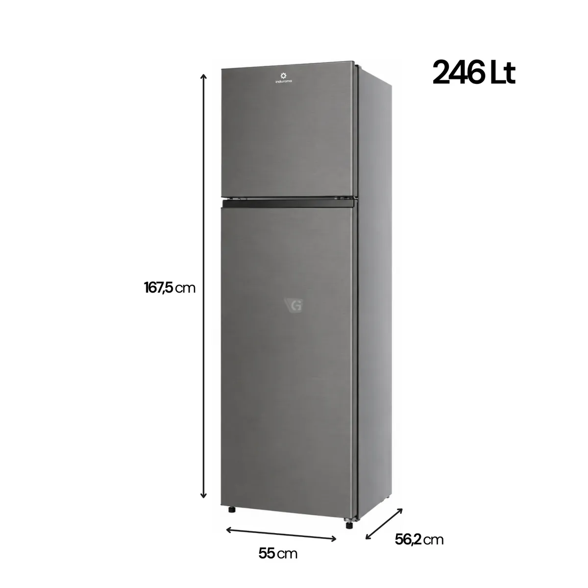 REFRIGERADORA INDURAMA 246LT TOP FREEZER NO FROST RI-389I - 4