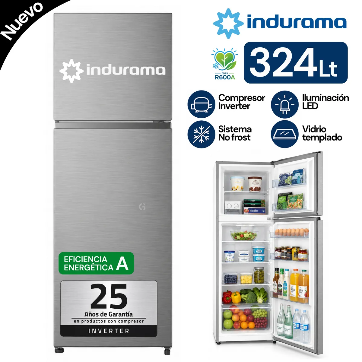 REFRIGERADORA NO FROST 325L INDURAMA RI-439I - 1