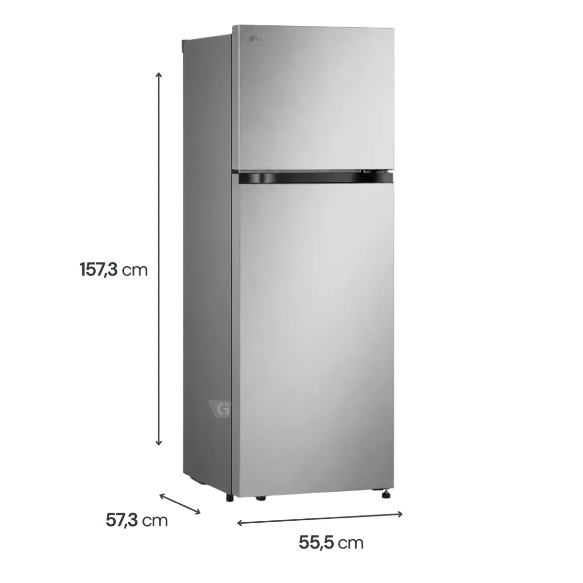 REFRIGERADORA LG 241 LITROS NO FROST VT24BPY PLATEADA - 3