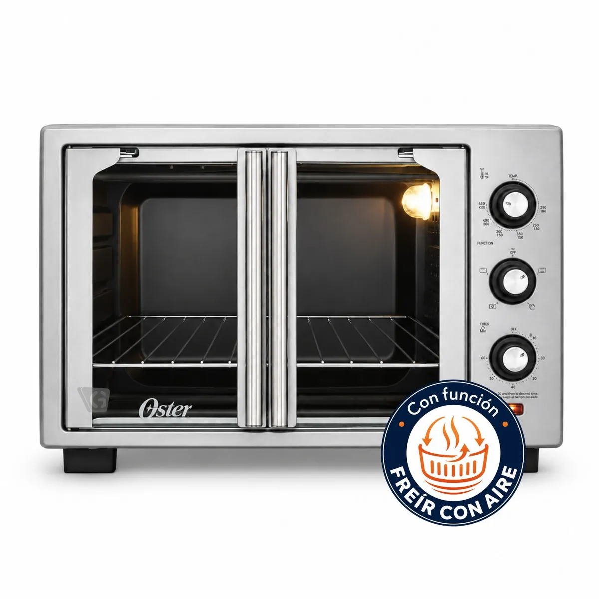 HORNO CON FREIDORA DE AIRE OSTER® DE 35 LITROS, PUERTAS FRANCESAS, TSSTTV35FDMAFNS - 2