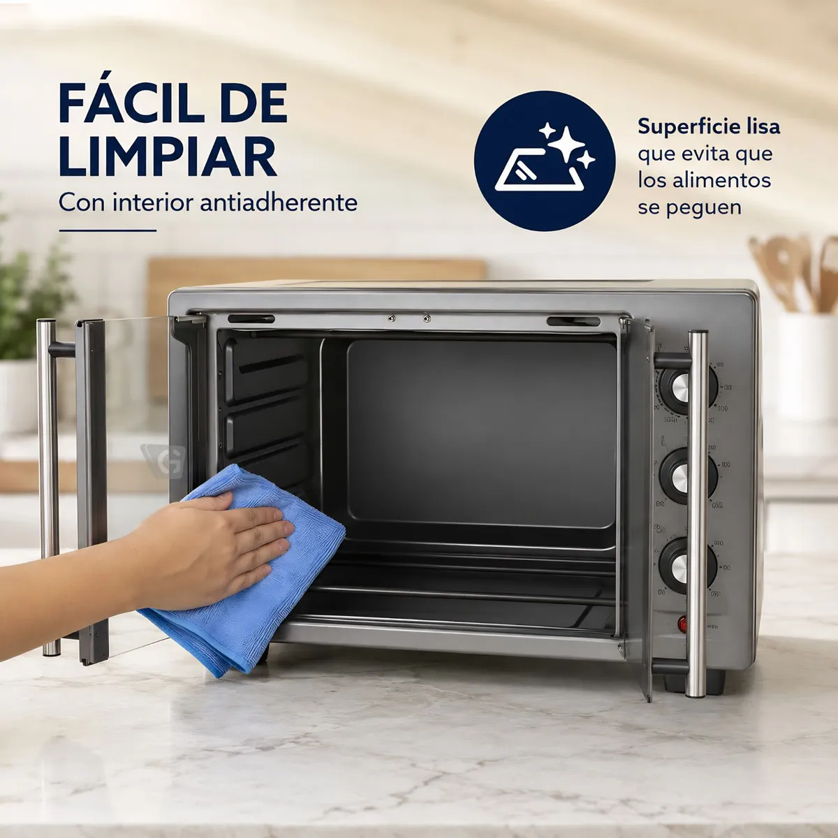 HORNO CON FREIDORA DE AIRE OSTER® DE 35 LITROS, PUERTAS FRANCESAS, TSSTTV35FDMAFNS - 8
